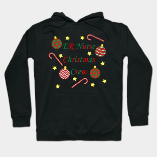 ER Nurse Christmas Crew (Red and Green) Hoodie